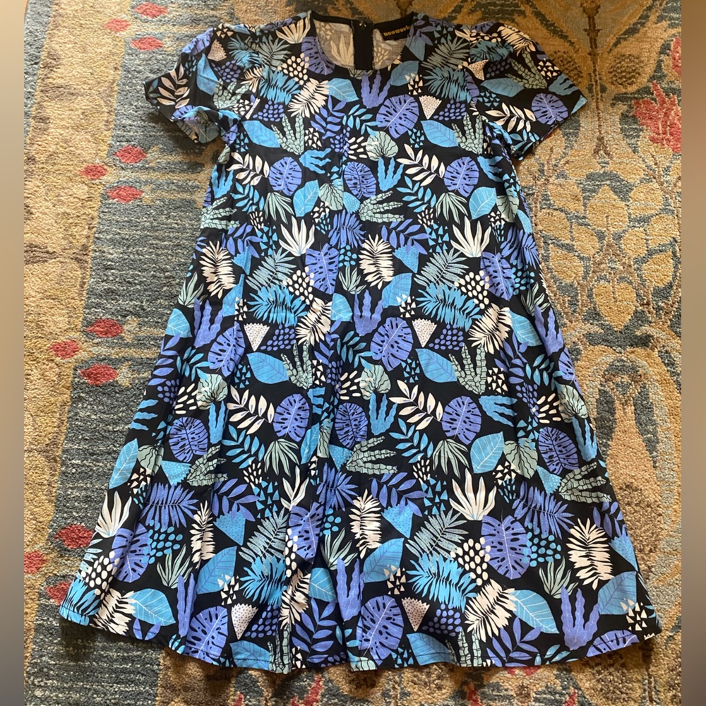 X-Small Nooworks Molly dress in Plant Life